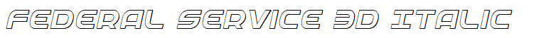 Federal Service 3D Italic