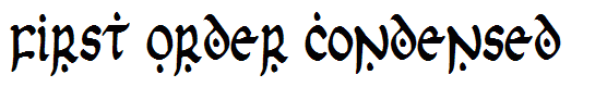 First Order Condensed
