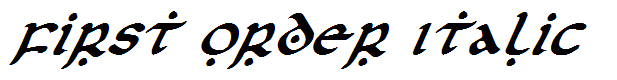 First Order Italic
