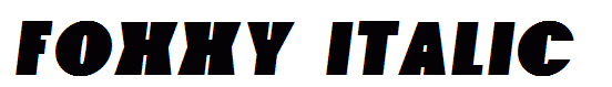 Foxxy Italic