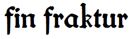 fin fraktur