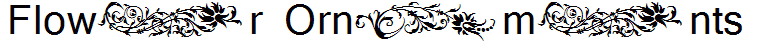 Flower Ornaments