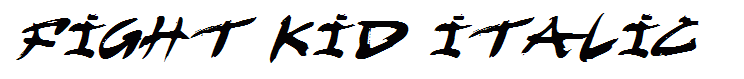 Fight Kid Italic