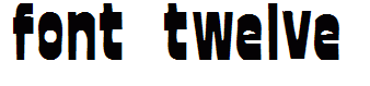 font twelve