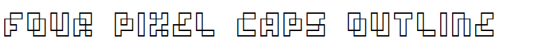 four pixel caps outline
