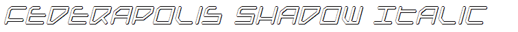 Federapolis Shadow Italic