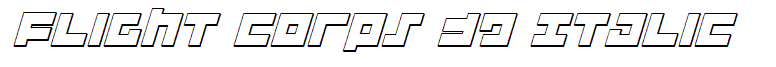 Flight Corps 3D Italic