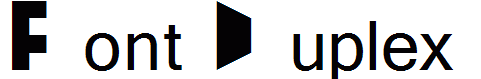Font Duplex