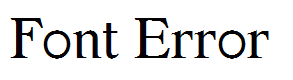 Font Error