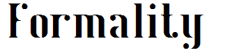 Formality
