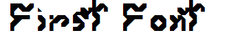 First Font