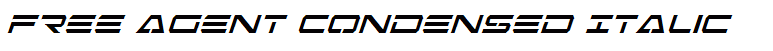 Free Agent Condensed Italic