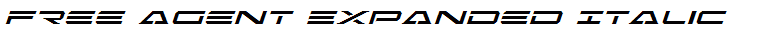 Free Agent Expanded Italic