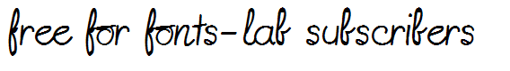 free for fonts-lab subscribers