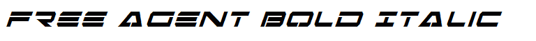 Free Agent Bold Italic