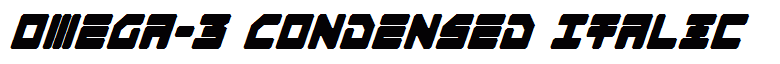 Omega-3 Condensed Italic