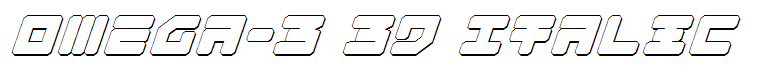 Omega-3 3D Italic