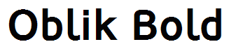 Oblik Bold