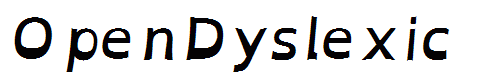 OpenDyslexic