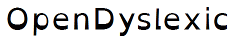 OpenDyslexic