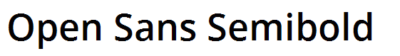 Open Sans Semibold