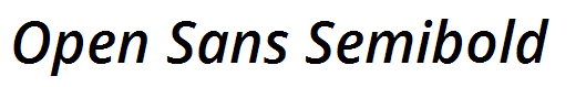 Open Sans Semibold