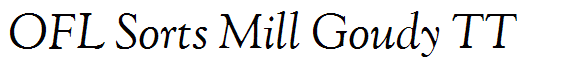 OFL Sorts Mill Goudy TT