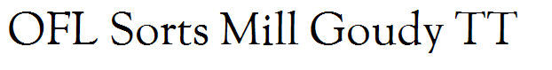 OFL Sorts Mill Goudy TT