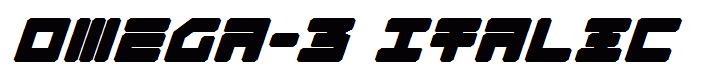 Omega-3 Italic