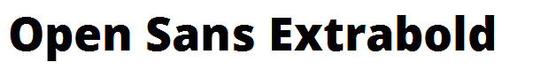 Open Sans Extrabold