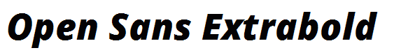 Open Sans Extrabold