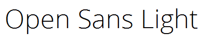 Open Sans Light
