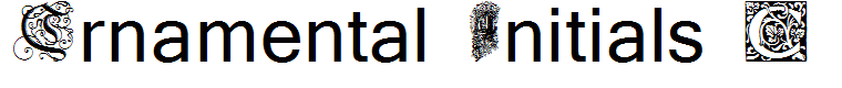 Ornamental Initials C