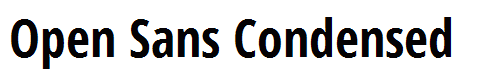 Open Sans Condensed