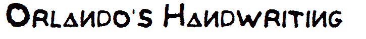 Orlando's Handwriting