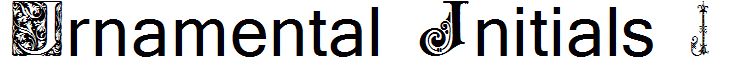 Ornamental Initials J