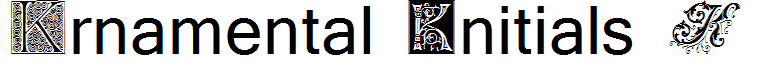 Ornamental Initials K