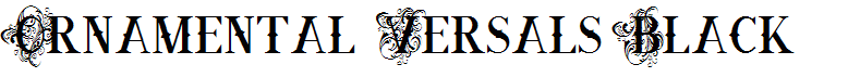 Ornamental Versals Black