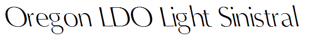Oregon LDO Light Sinistral