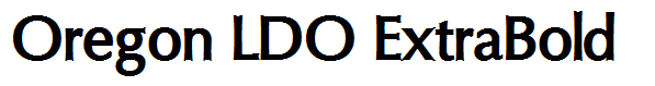 Oregon LDO ExtraBold