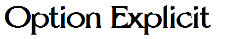 Option Explicit