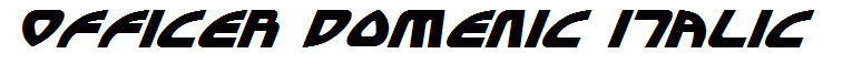 Officer Domenic Italic