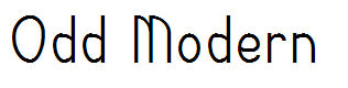 Odd Modern