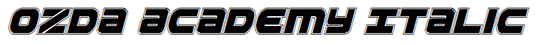 Ozda Academy Italic