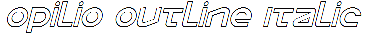 Opilio Outline Italic
