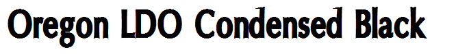 Oregon LDO Condensed Black