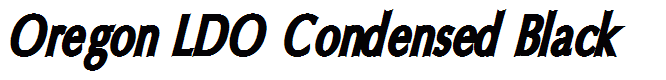 Oregon LDO Condensed Black
