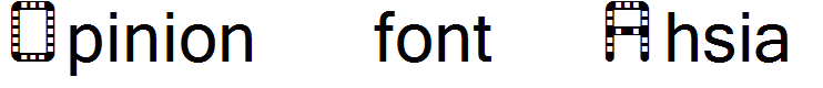 Opinion font Ahsia