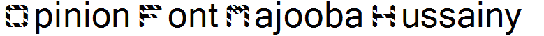 Opinion Font Majooba Hussainy