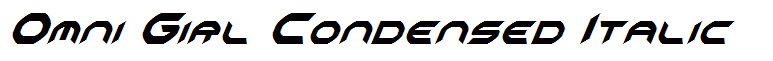Omni Girl Condensed Italic